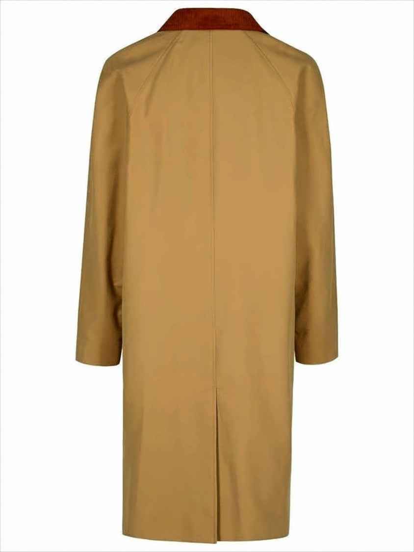 A.P.C. Classic Oversized Coat With Corduroy Collar