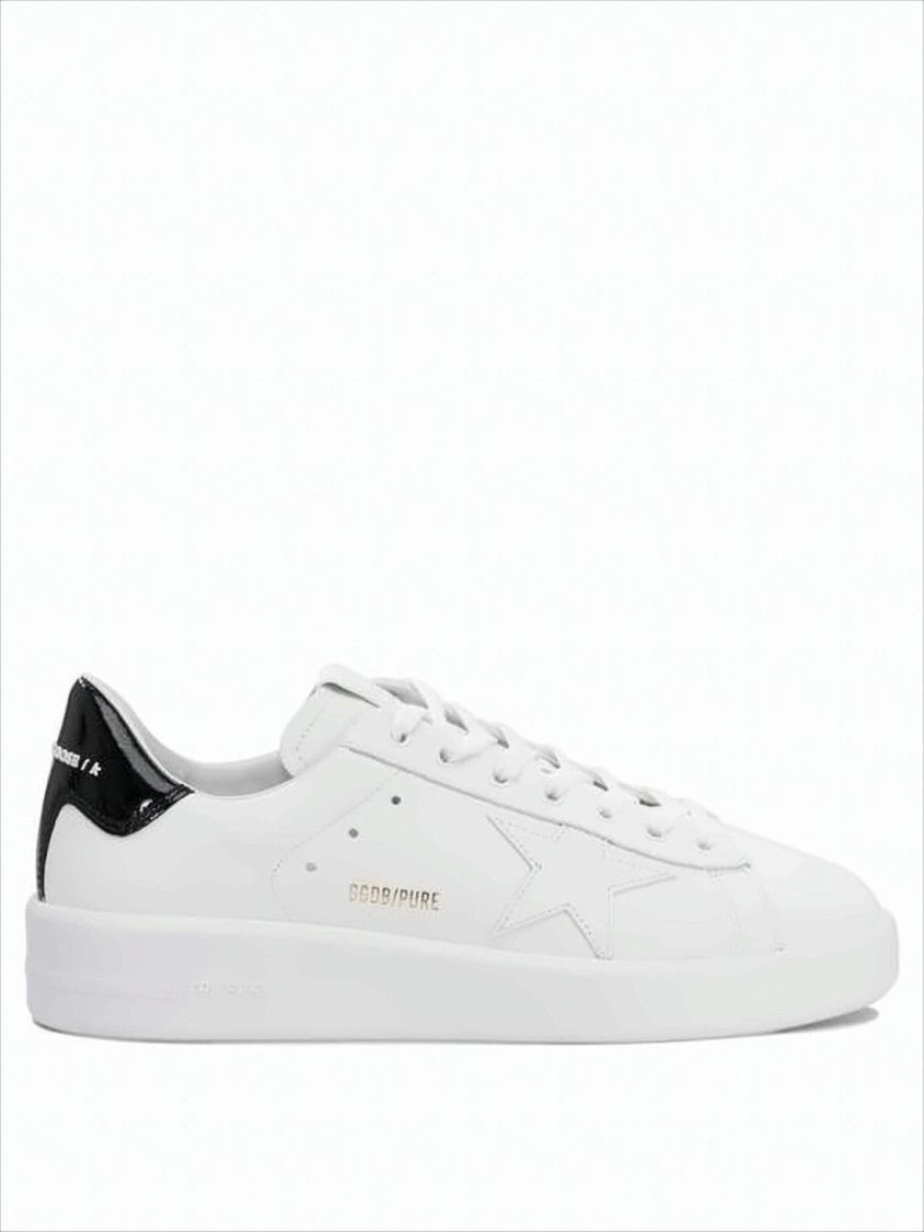 Golden Goose Smooth Leather Low-Top Sneakers With Star Detail And Contrasting Heel Tab