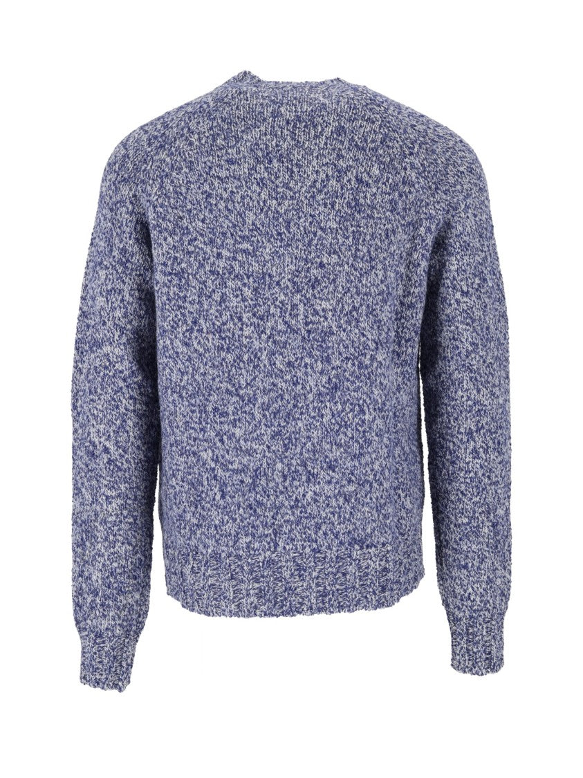 Ballantyne Textured Knit Round Neck Sweater