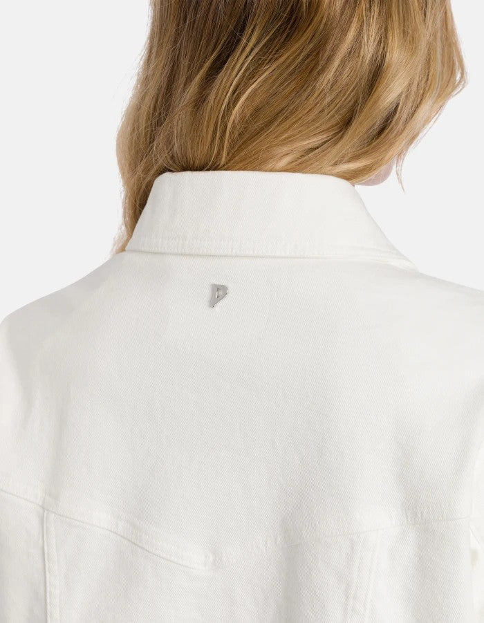 Dondup Cropped Jacket With Classic Collar And Minimalist Design