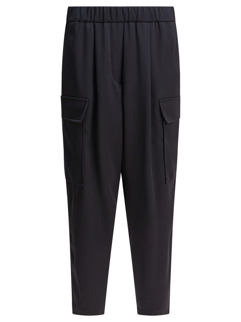 Semper Tapered Cargo Pants With Mid-Rise Waist