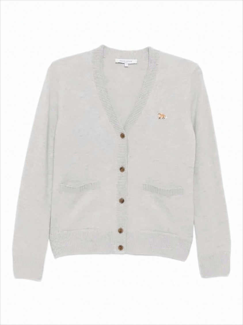 Maison Kitsuné Boxy Fit V-Neck Cardigan