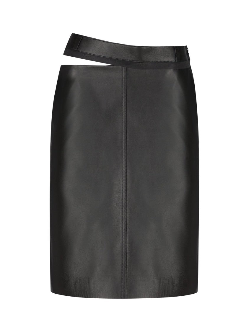 Fendi Leather Skirt