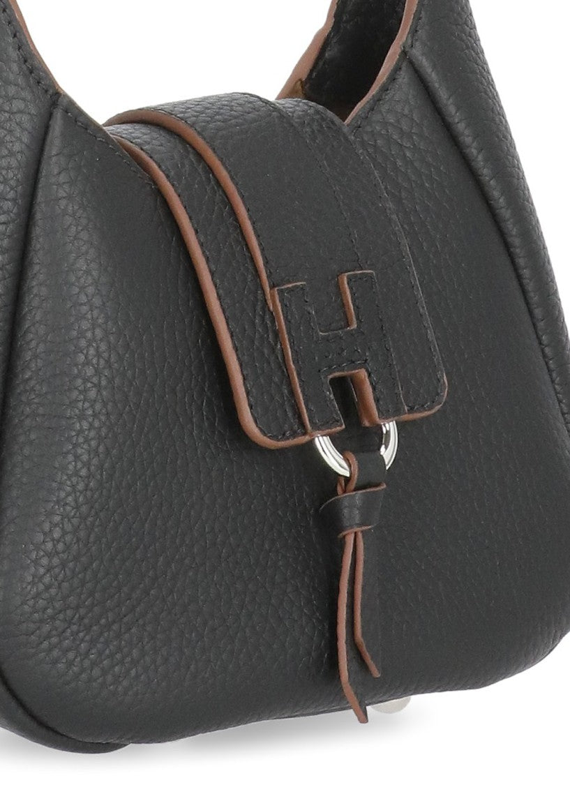 Hogan Textured Leather Shoulder Bag
