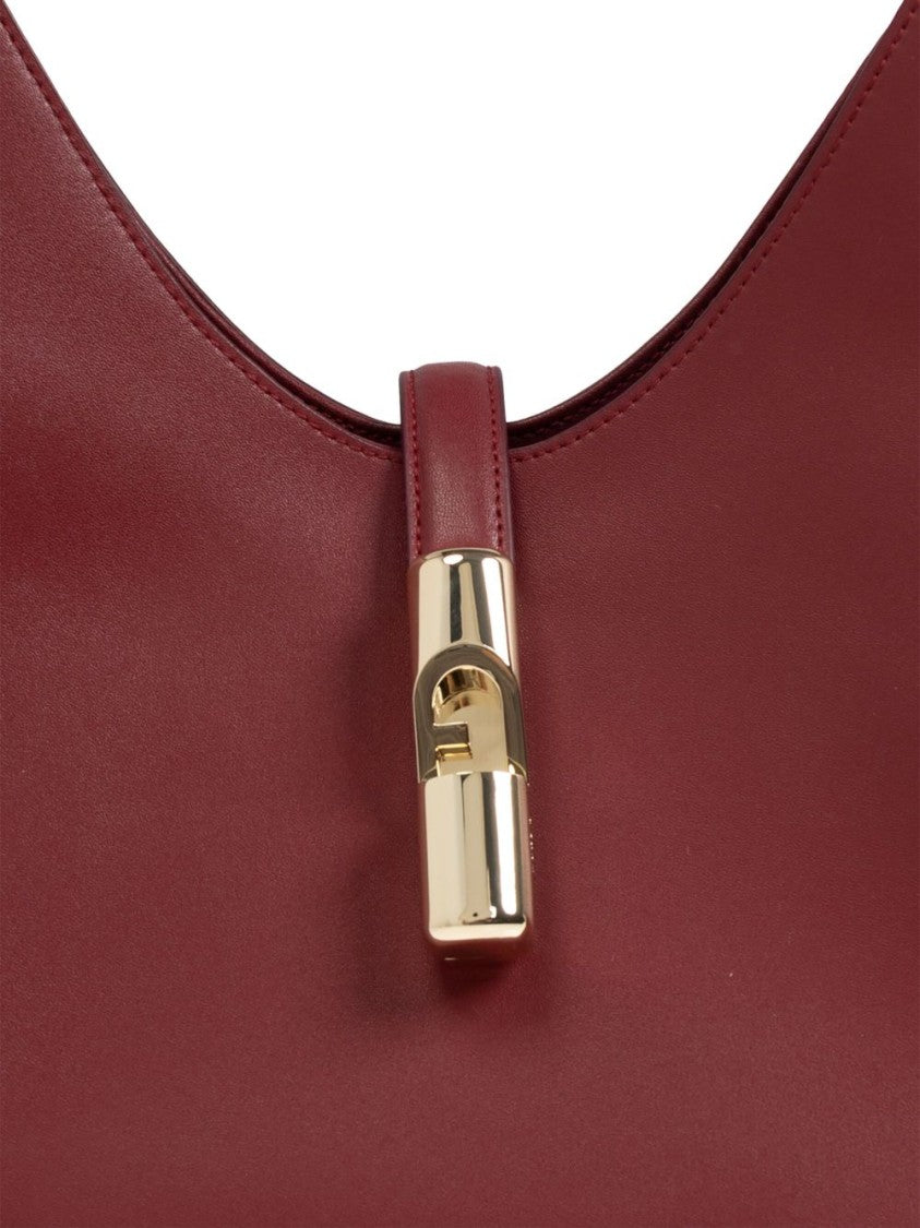 Furla Structured Handbag With Gold-Tone Clasp