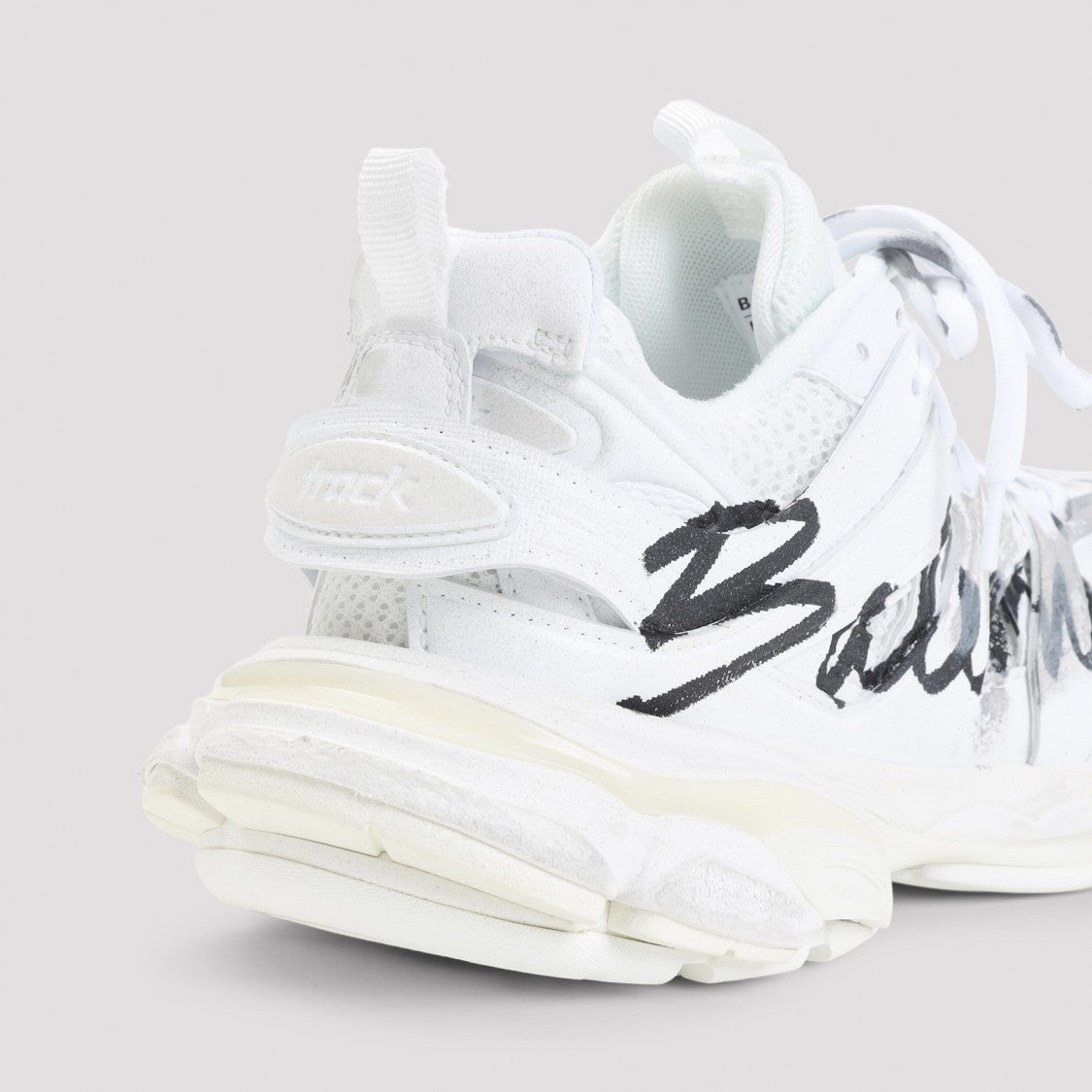 Balenciaga Track White And Black Polyurethane Sneakers