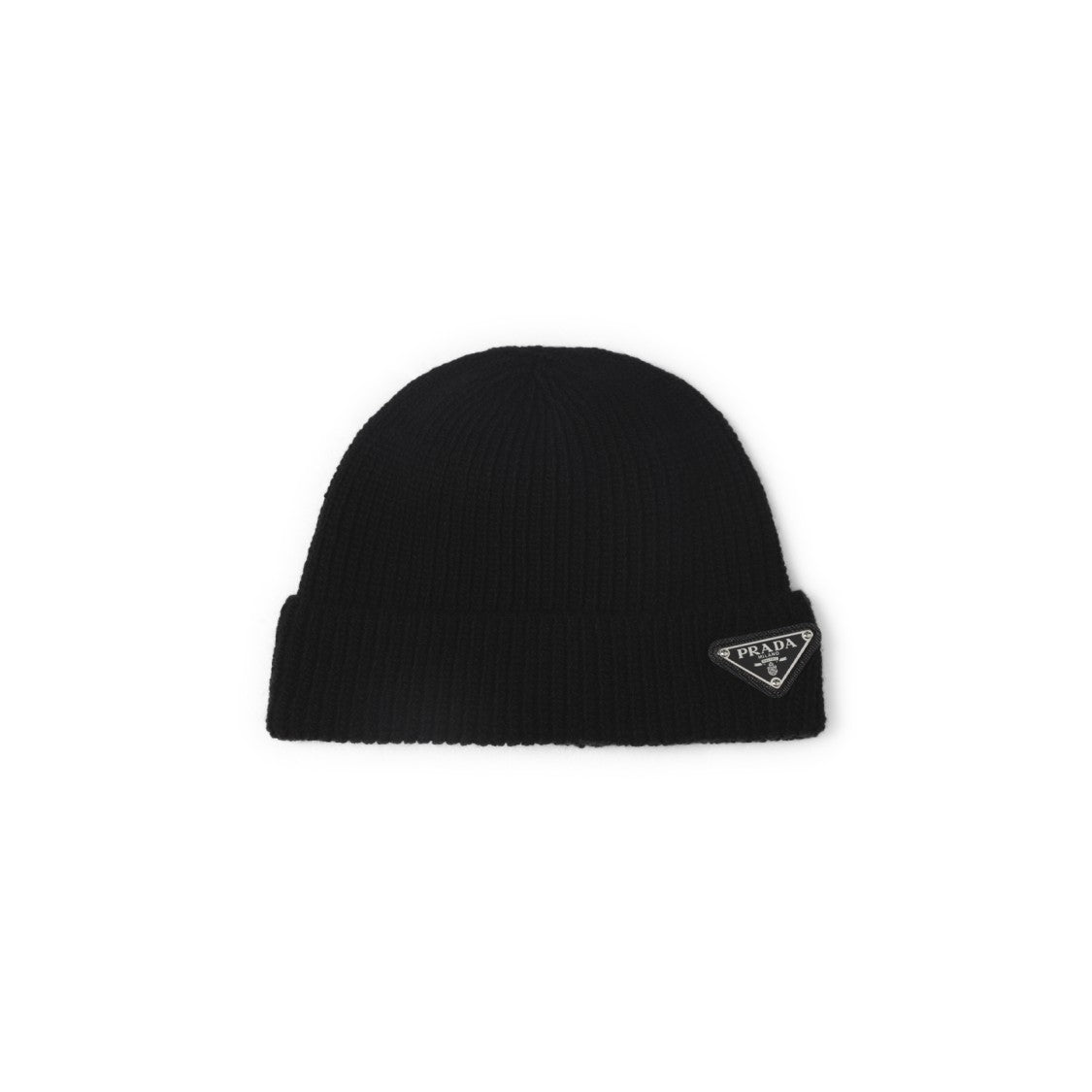 Prada Finely Ribbed Cashmere Hat