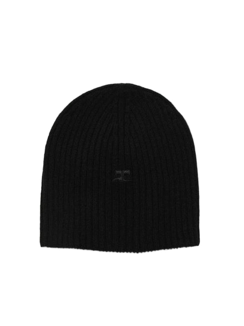 Courrèges Ribbed Wool Beanie