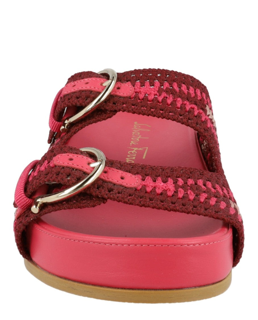 Ferragamo Shaula Crochet Sandals