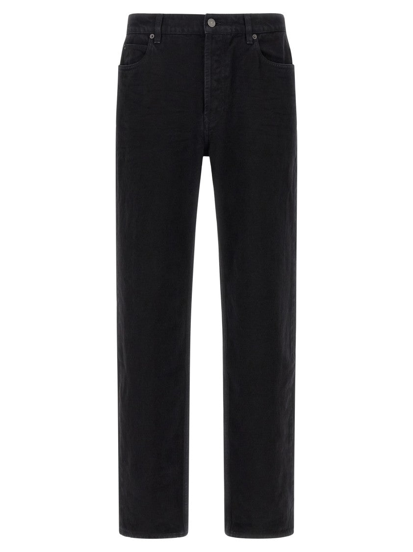 Saint Laurent Garment-Dyed Black Denim Jeans