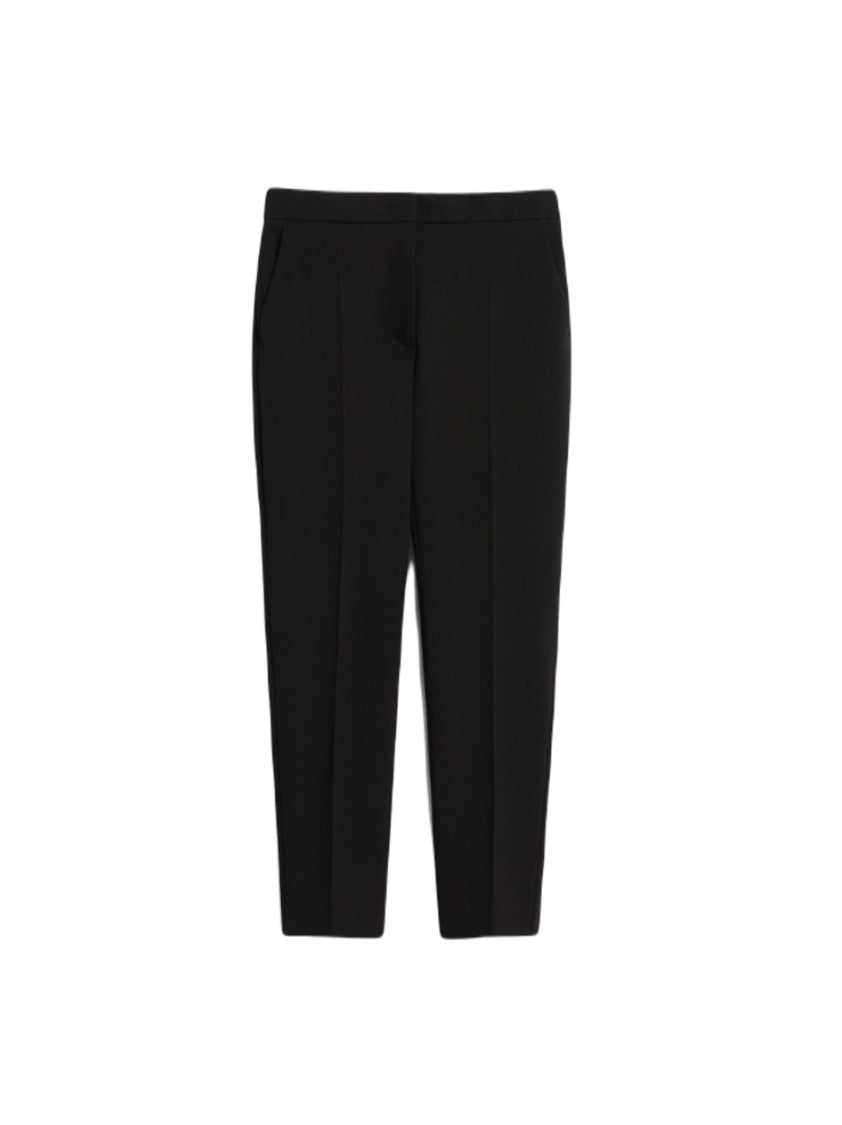 Max Mara Fitted Cropped Trousers With Sharp Crease