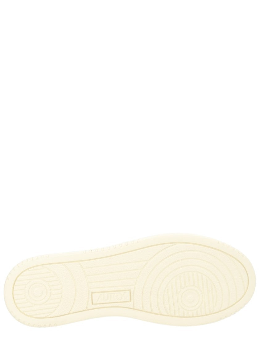 Autry Minimalist Cow Leather Perforated Sneakers