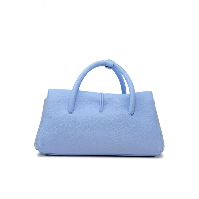 Zanellato Blue Salento Dotta Centauro Leather Handbag