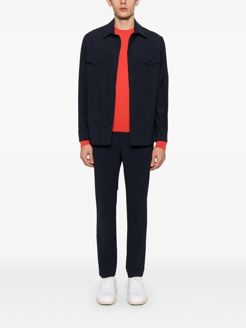 Cruna Tailored Straight Leg Classic Waistband Trousers