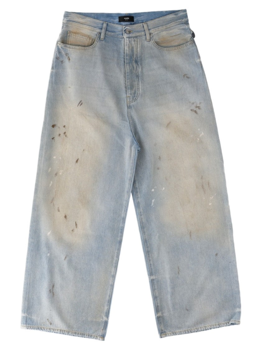 Amiri Light-Wash Distressed Cotton Jeans