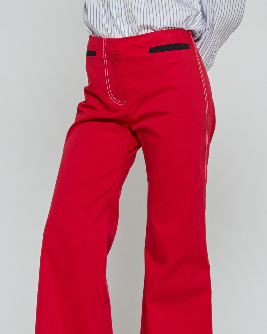 Serena Bute Flare Trouser With Contrast Pockets