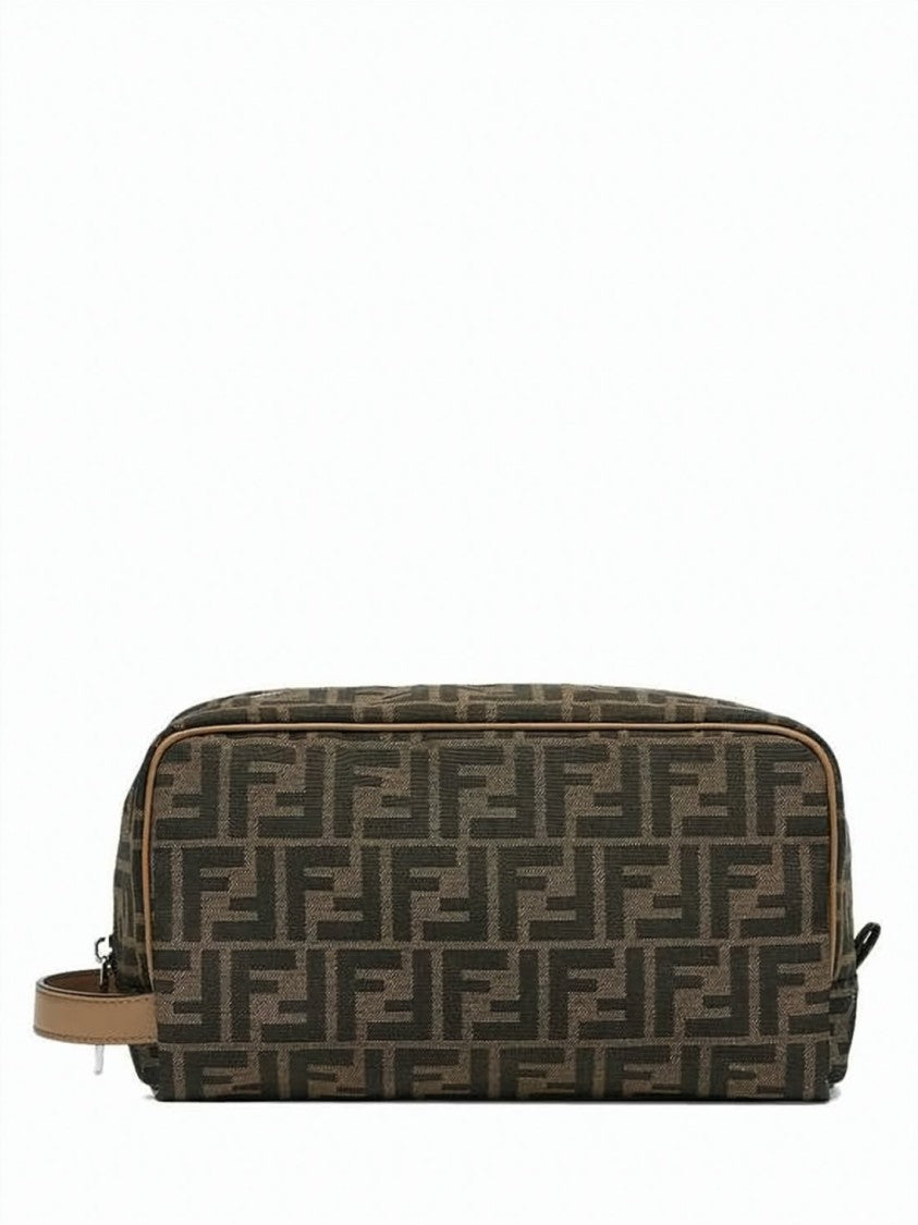 Fendi Fendi Ff Jacquard Fabric Toiletry Case