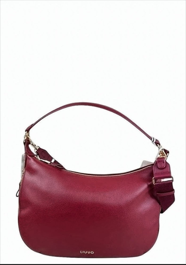 Liu Jo Rounded Deep Red Shoulder Bag
