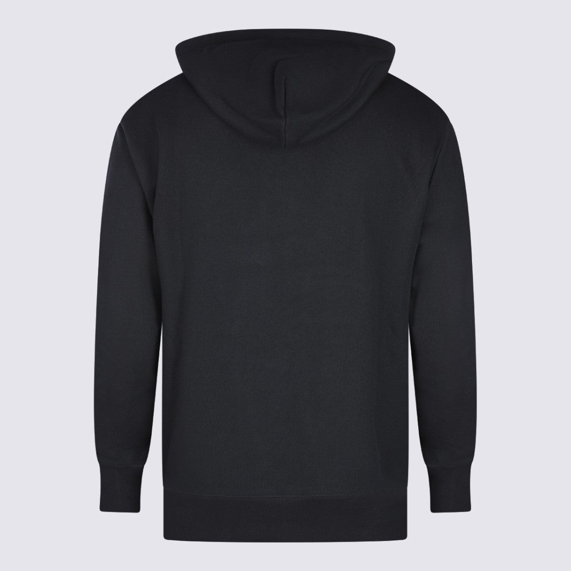 Valentino Black Hoodie With Geometric V Design And Text