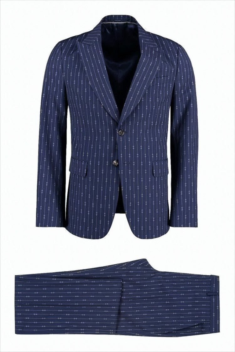 Gucci Deep Blue Tailored Suit Set
