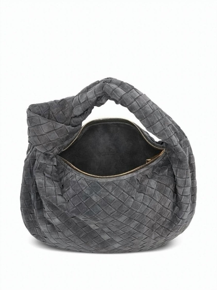 Bottega Veneta Woven Suede Tote Bag