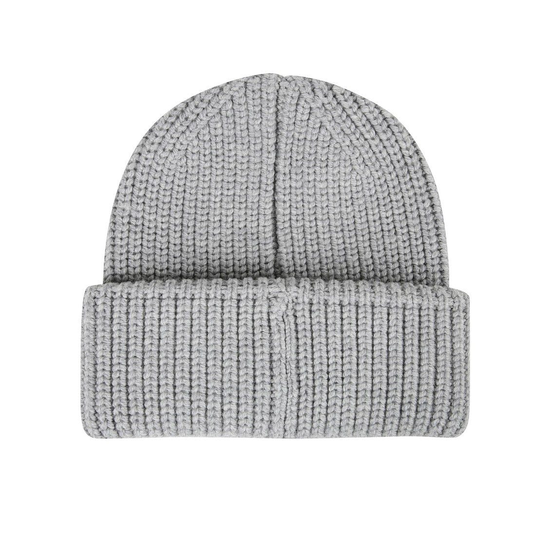 Dsquared2 Ribbed Wool Beanie With Bold Patch Detail