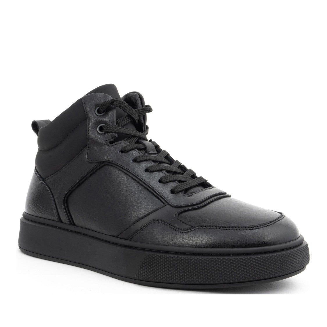 La Conte Paris Black Sleek Fur-Lined Leather Ankle Boots