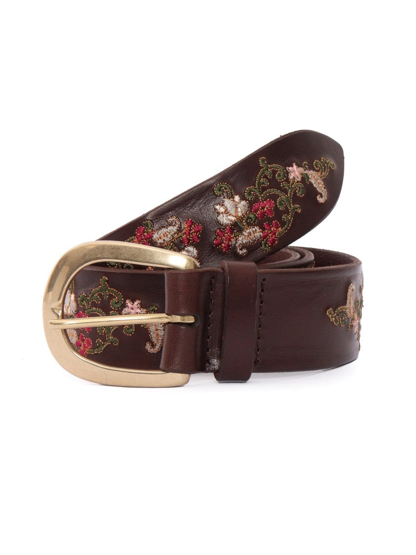 Claudio Orciani Narrow Smooth Calf Leather Belt With Classic Buckle