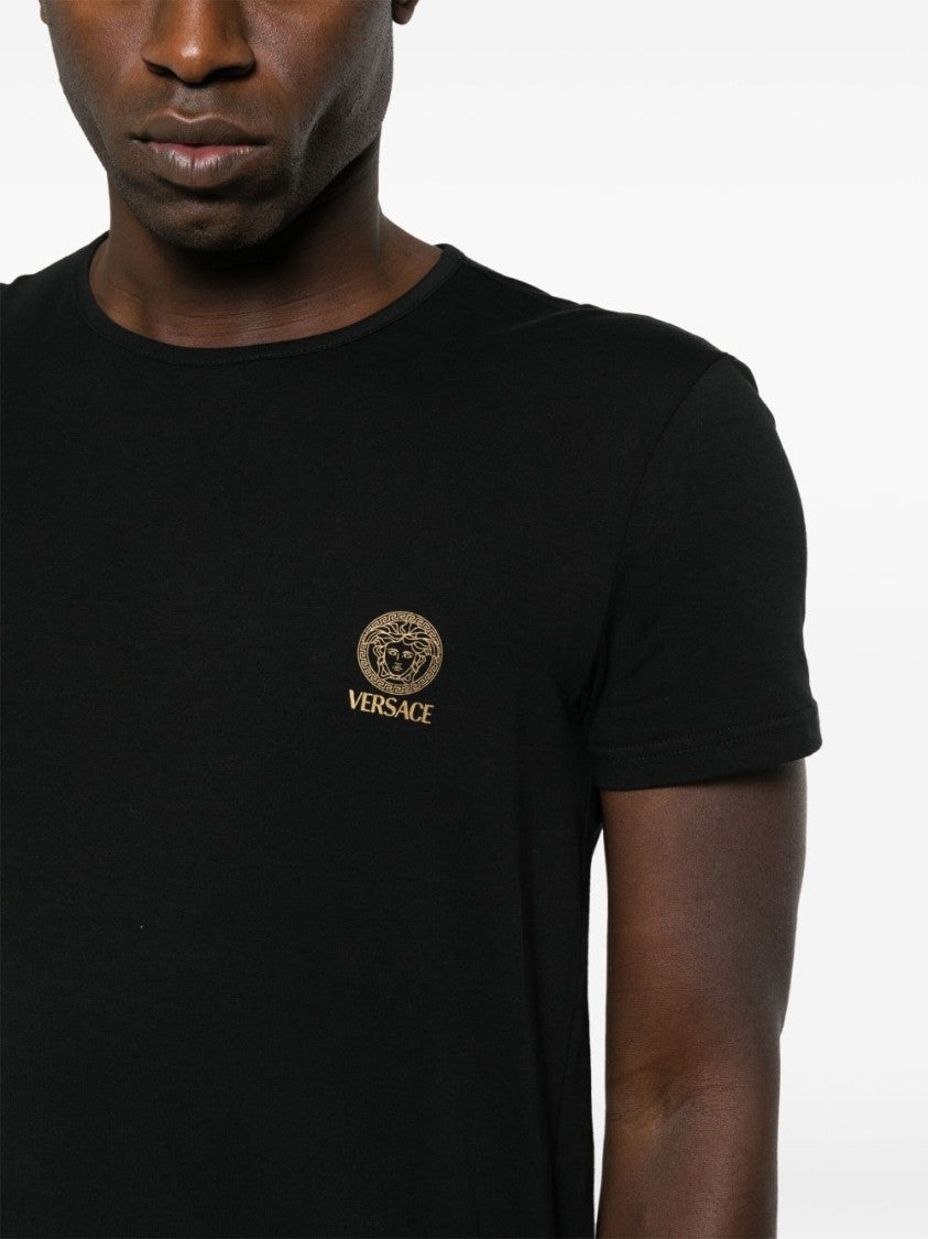 Versace Intimo Nero Short-Sleeve T-Shirt Set