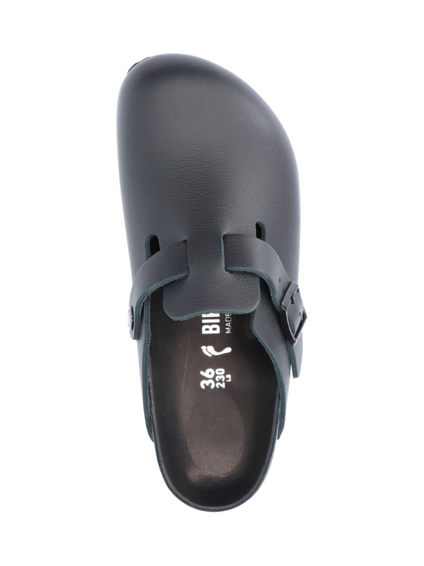Birkenstock "Boston" Mules – Black