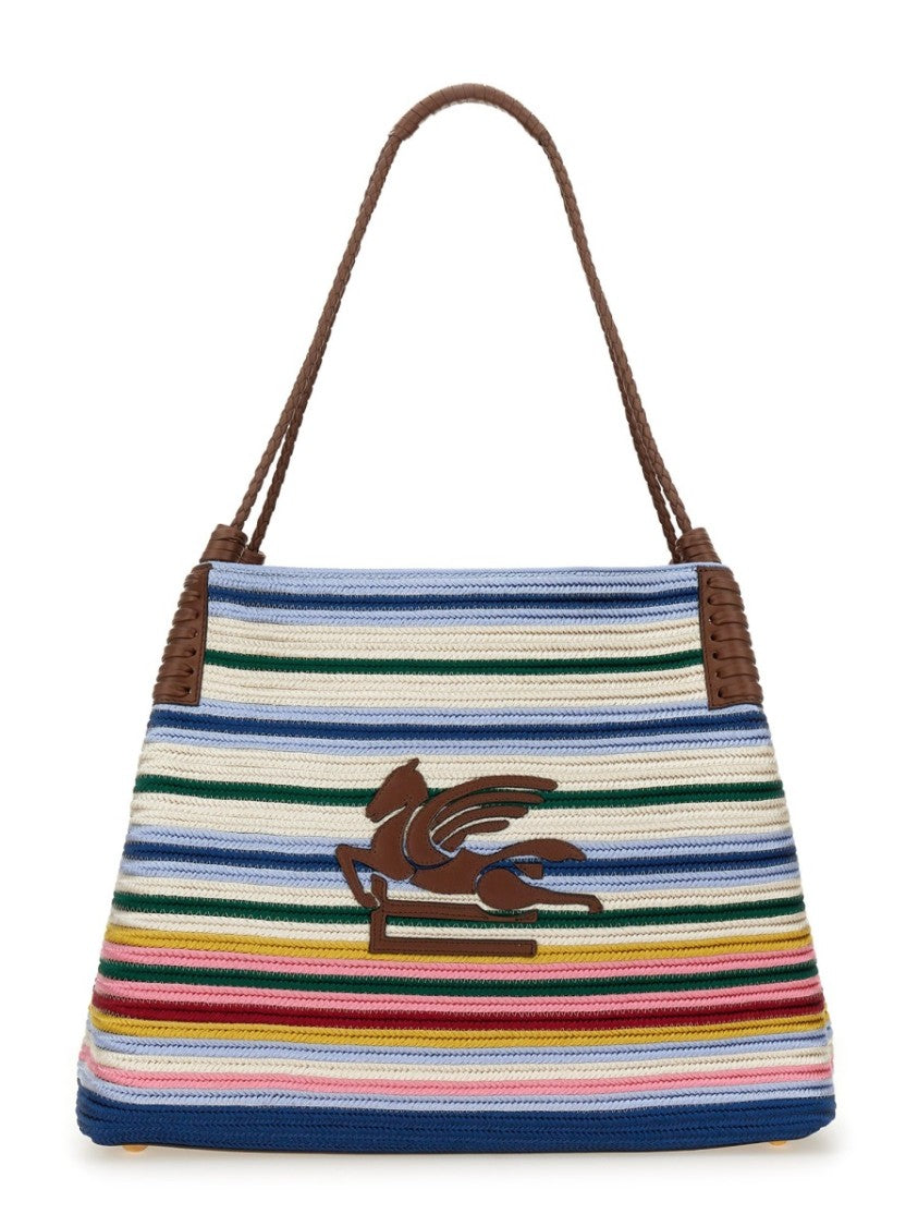 Etro "Libra" Paisley Medium Shopping Bag