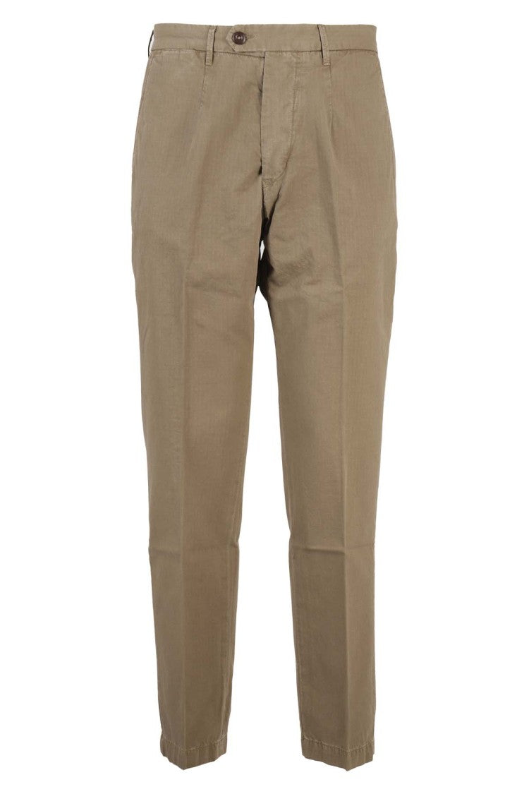 Tela Genova Mid-Rise Cotton Casual Pants