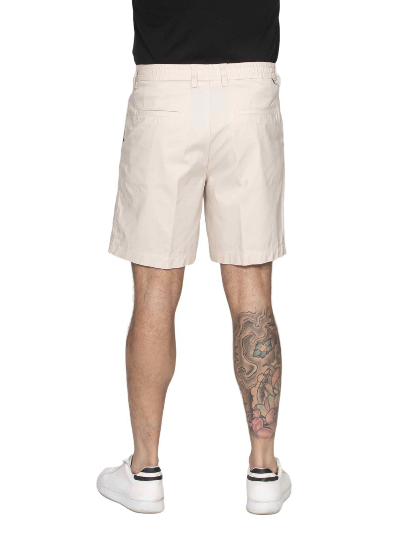 Paolo Pecora Pleated Metal Detail Tailored Bermuda Shorts