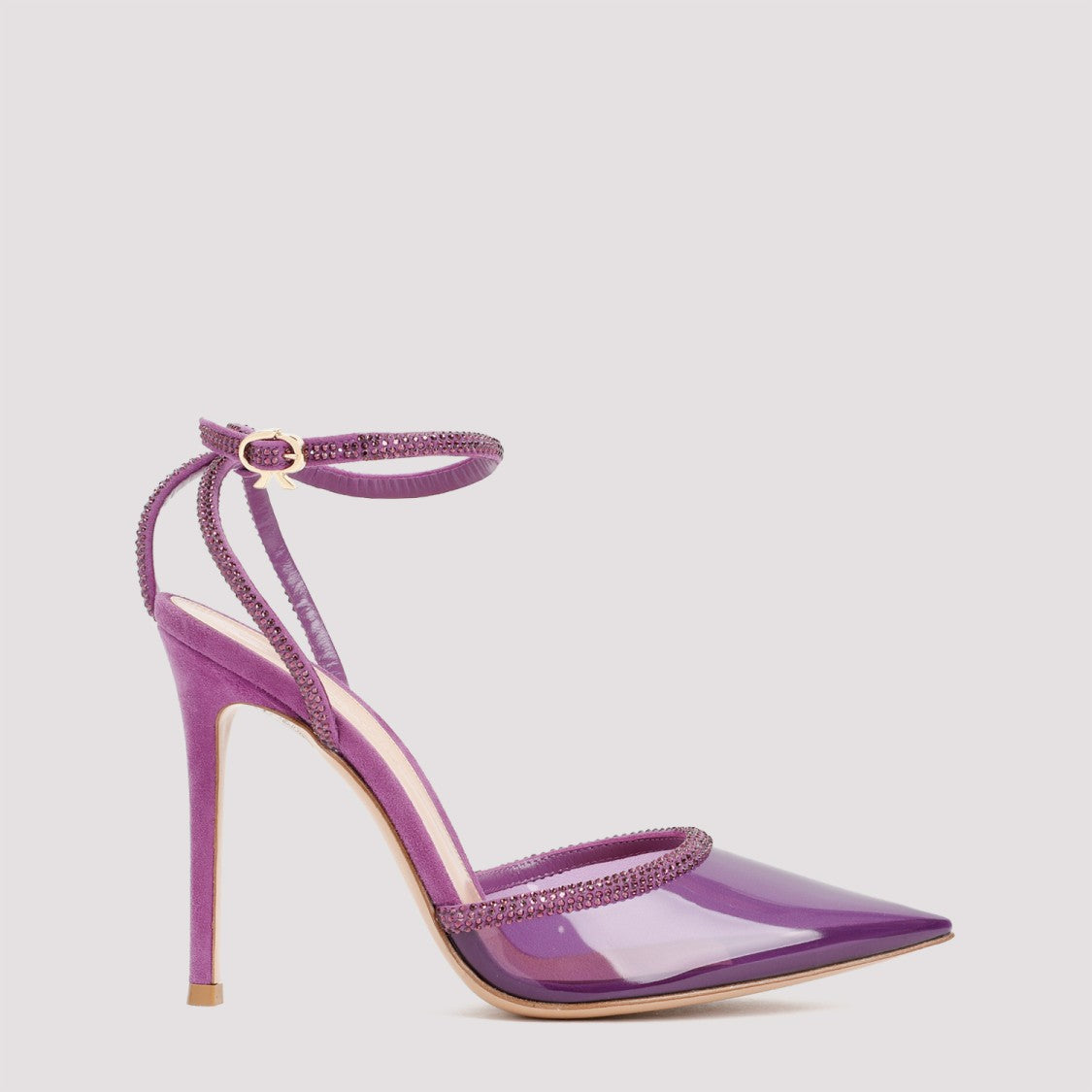 Gianvito Rossi Freesia Suede And Plexiglass Sandals