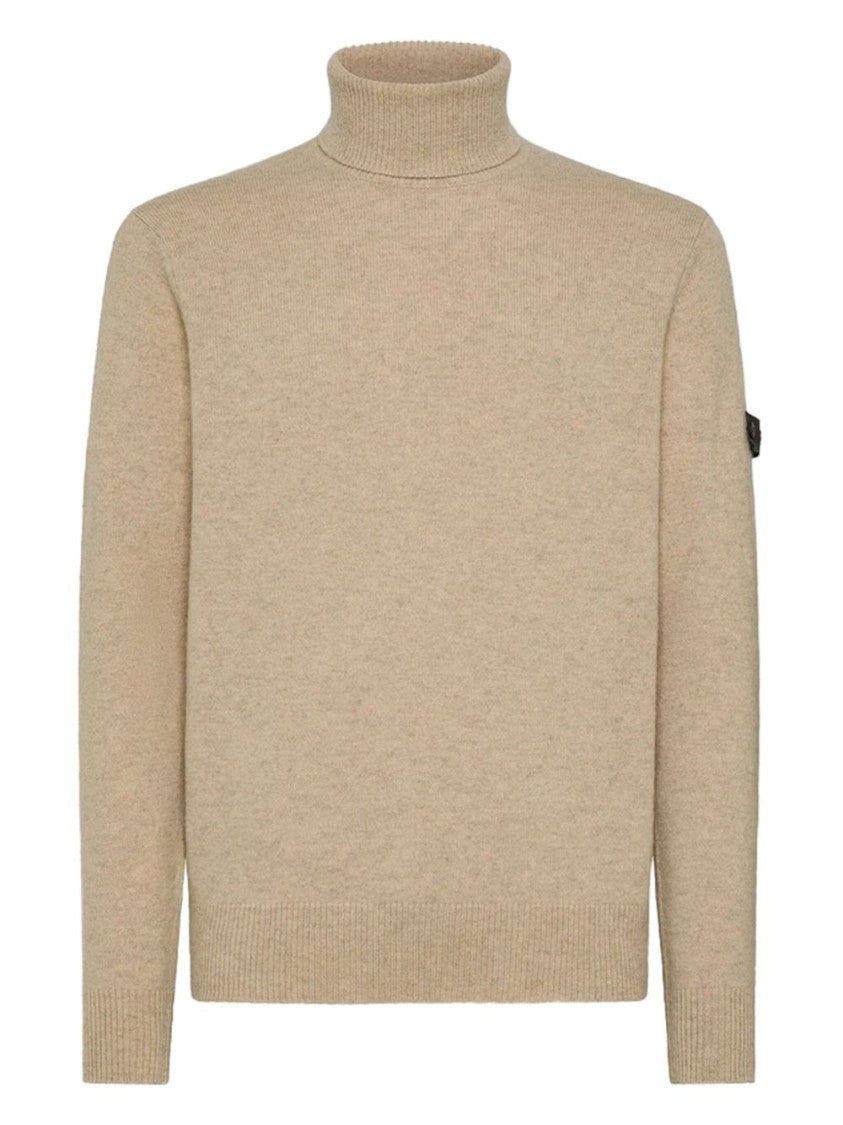 Peuterey Classic Turtleneck Sweater With Ribbed Detailing