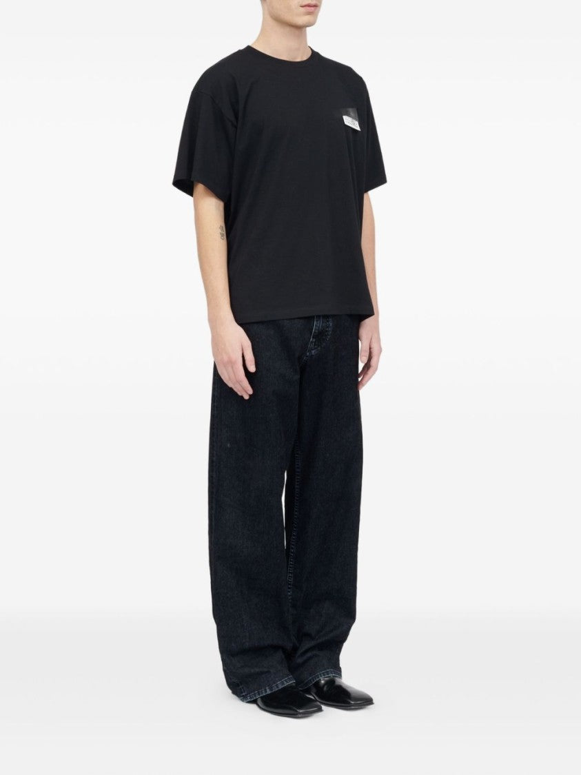 Mm6 By Maison Margiela Oversized T-Shirt With Contrasting Pocket Detail