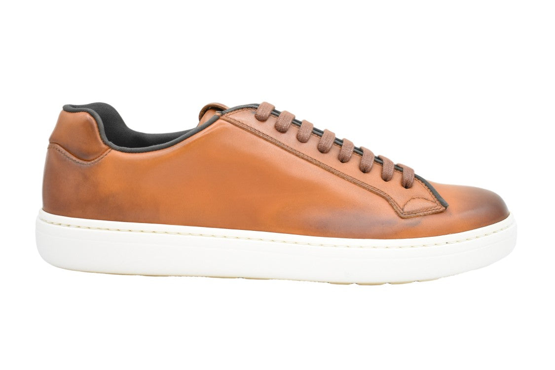 Church's Walnut Brown Leather Low-Top Sneakers