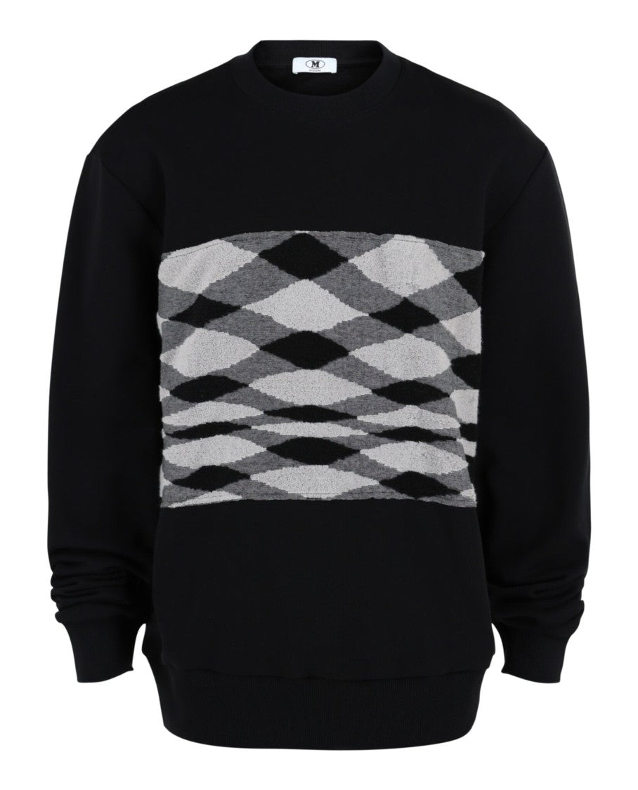 M Missoni Zig Zag Slub Crewneck Sweatshirt