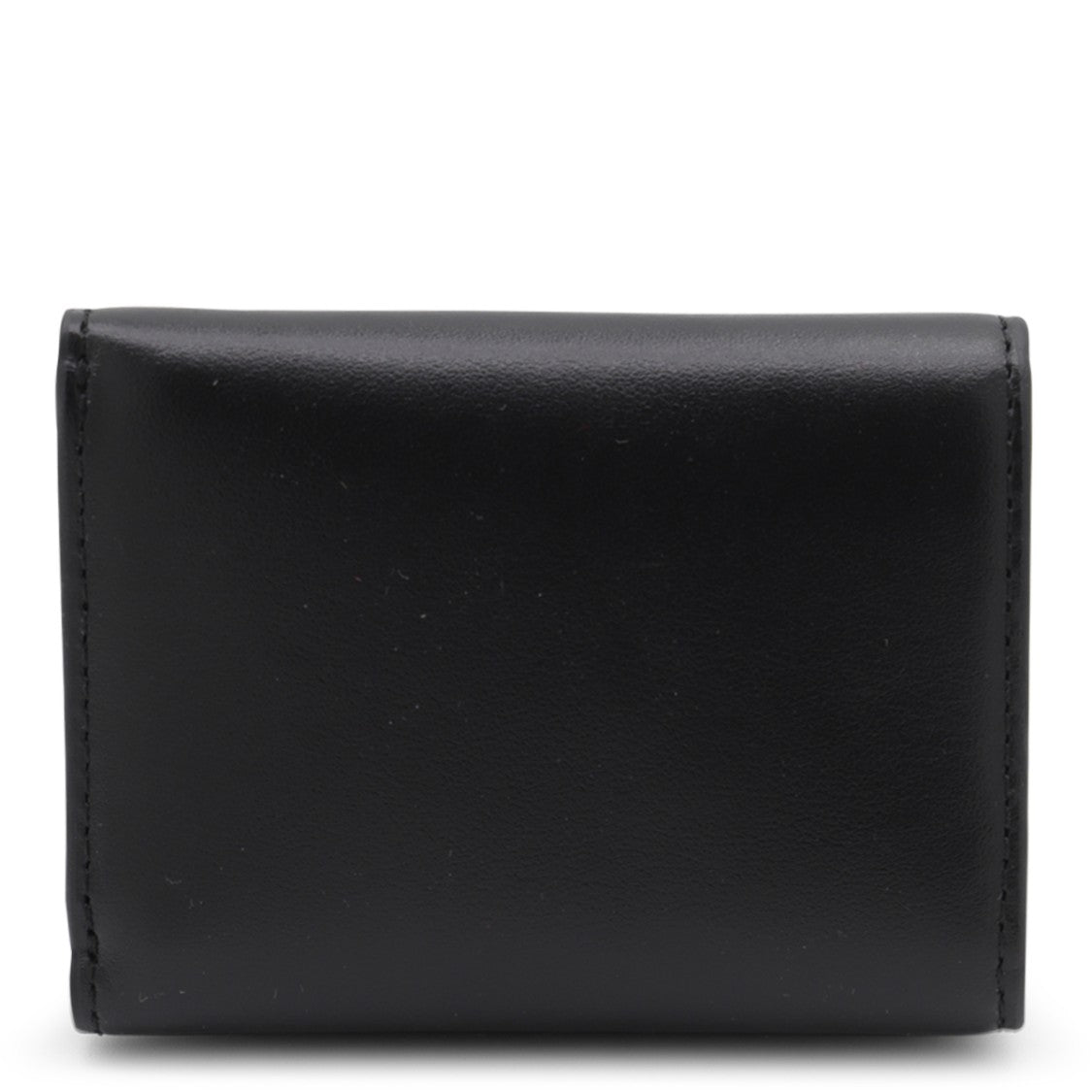 Diesel Smooth Leather Tri-Fold Wallet With Metallic Logo Plaque