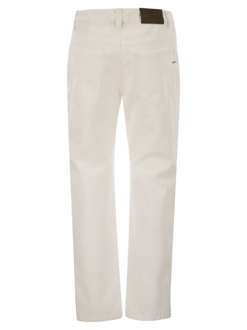 Brunello Cucinelli Cotton 5-Pocket Trousers