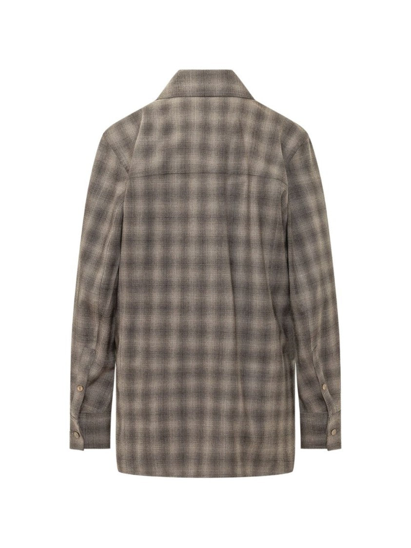 Seafarer Subtle Plaid Pattern Classic Cotton Button-Down Shirt