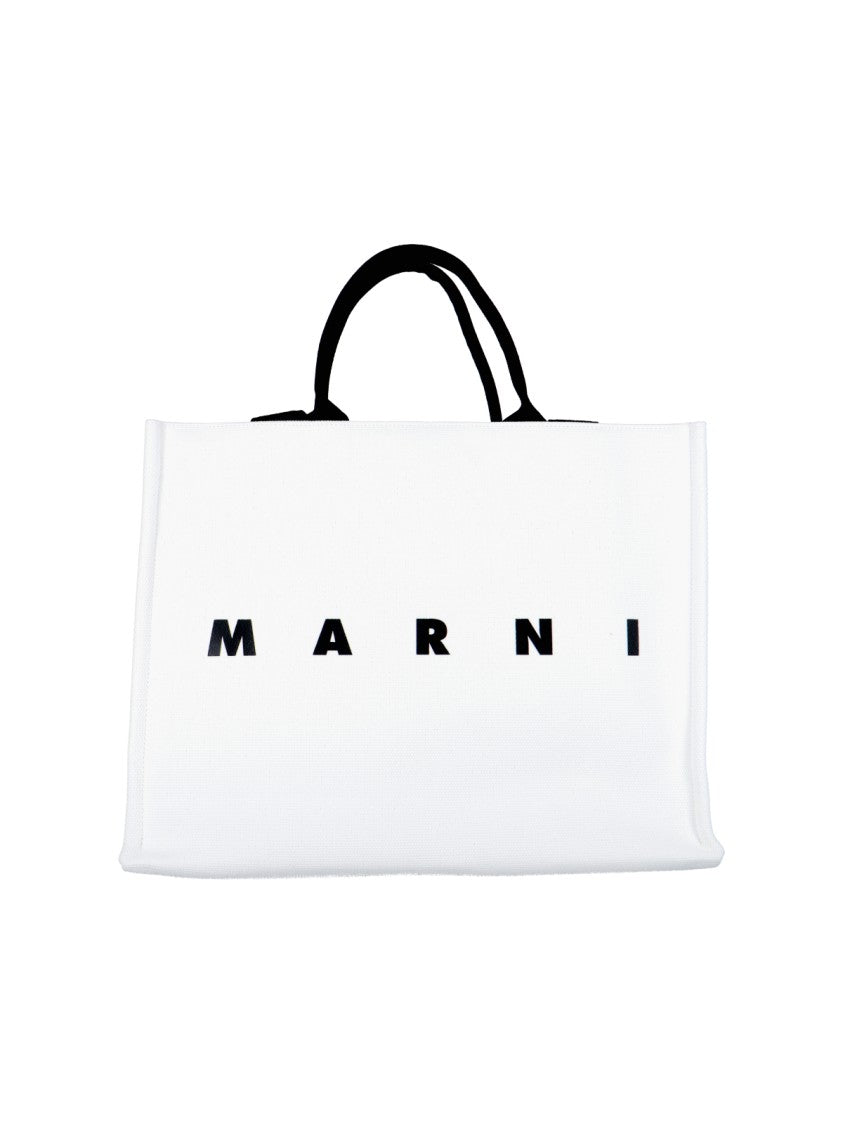 Marni Logo Tote Bag – Black