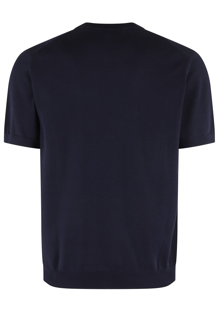 Zanone Regular-Fit Cotton Knit Sweater With Ribbed Trims