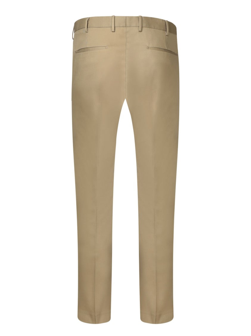 Pt Torino Green Subtle Texture Trousers