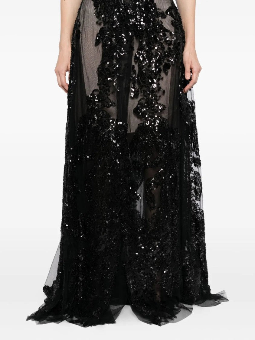 Saiid Kobeisy Embroidered Long Dress