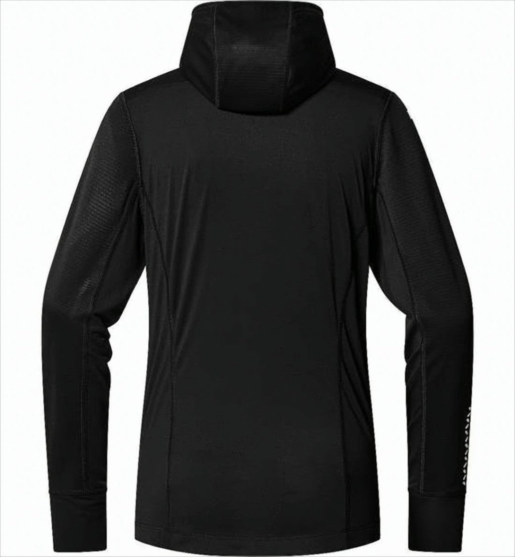 Haglöfs Fitted Black Jacket With High Collar