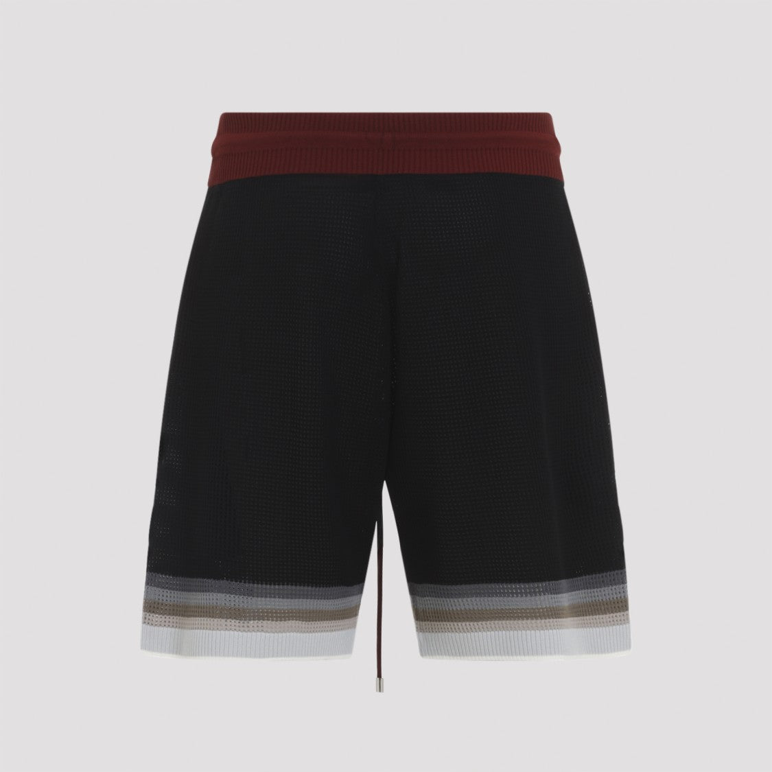 Amiri Textured Knit Bermuda Shorts With Contrasting Drawstring