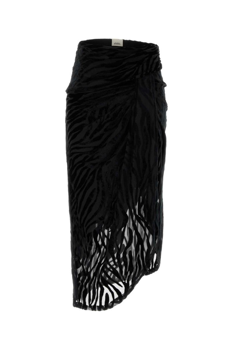 Isabel Marant Black Tulle Cristie Skirt