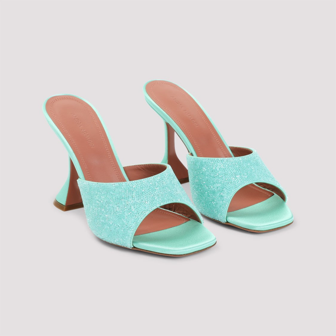Amina Muaddi Lupita Crystal Dust 95 Sandals