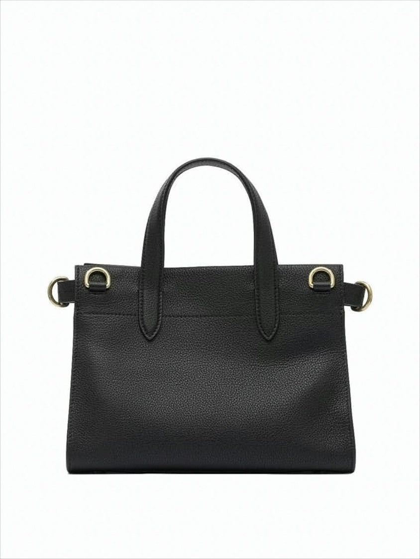 Burberry Textured Calf Leather Tote Bag